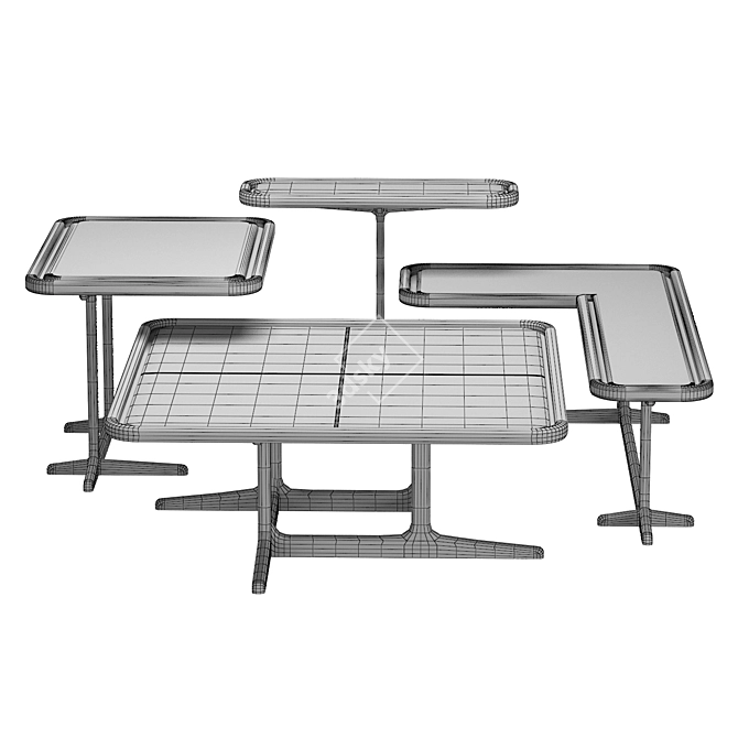 Elegant Mesa 4220 Coffee Table 3D model image 5