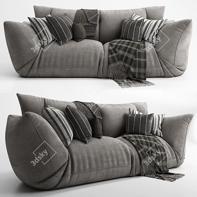 Versatile Floor Sofa 3D model image 1