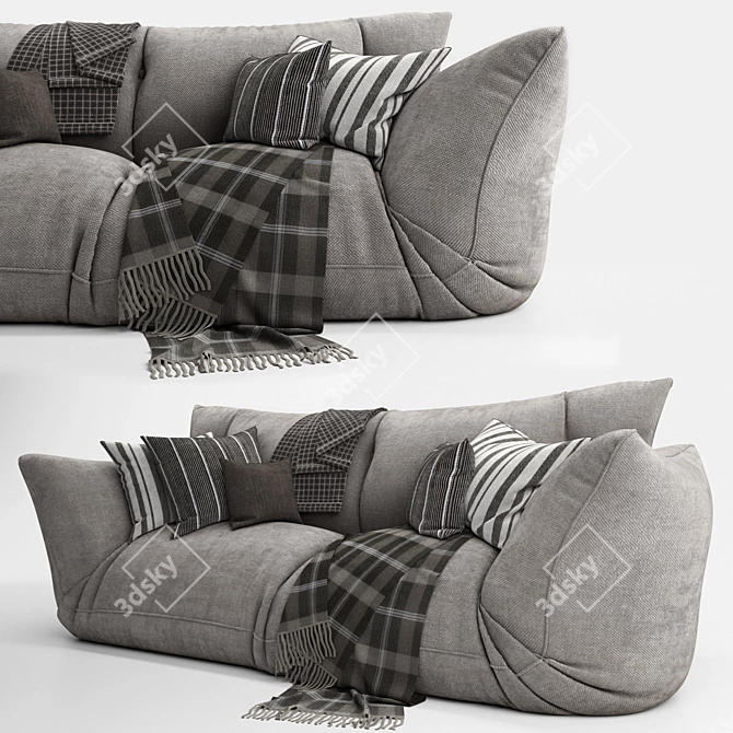 Versatile Floor Sofa 3D model image 2