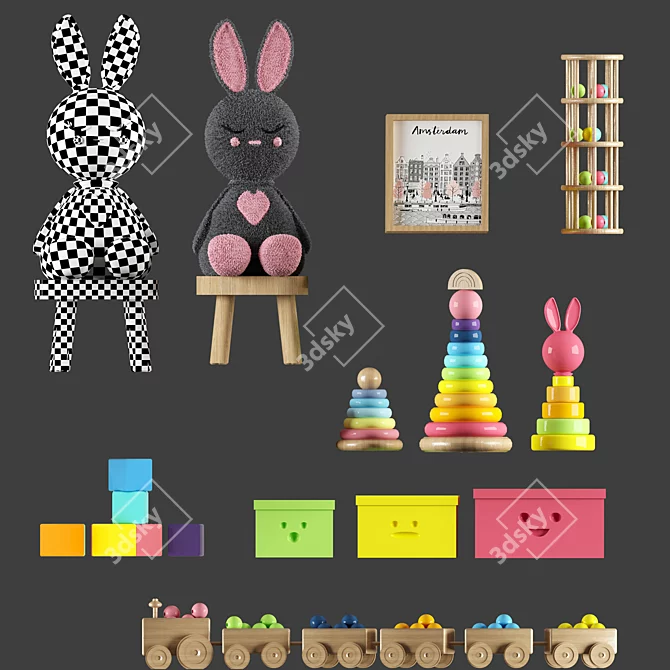Creative Kids Toy Set 3D model image 4