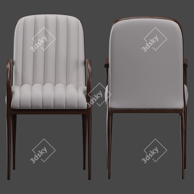Elegant Parigi Chair: Stylish & Comfortable 3D model image 4