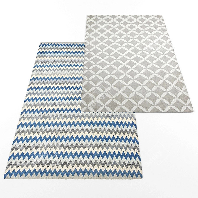 Modern Collection of Rugs 3D model image 2