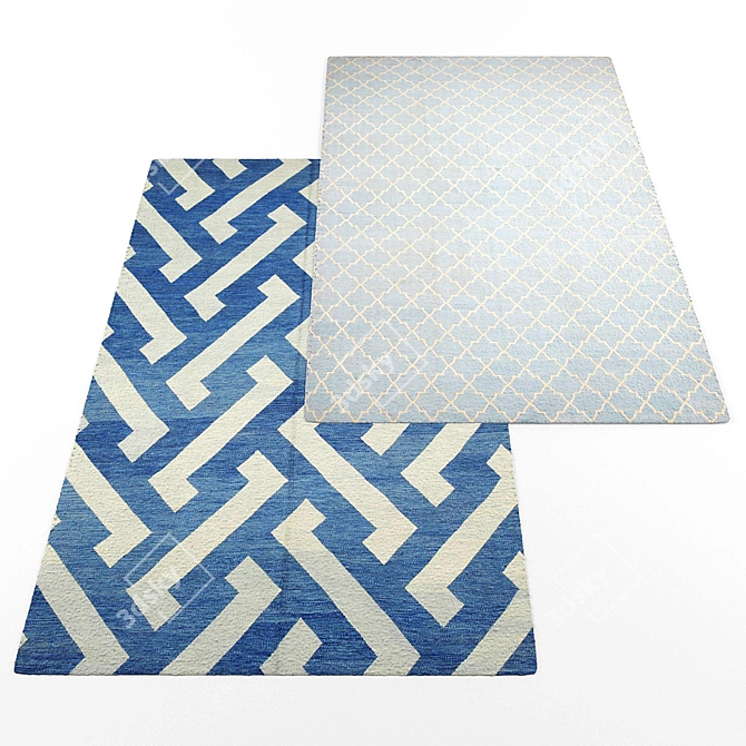 Modern Collection of Rugs 3D model image 3