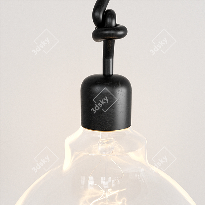 Retro Drum Pendant Light 3D model image 6