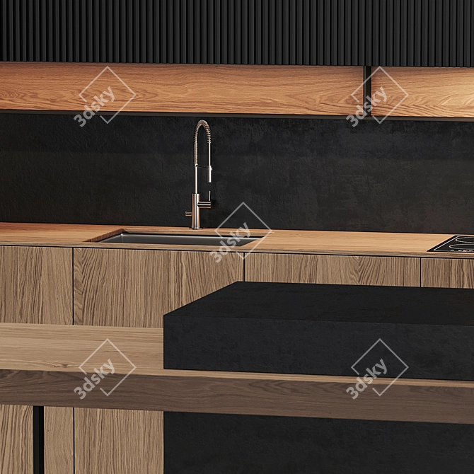 Modern Style Kitchen - 3dsmax2014 & V-ray 3D model image 3