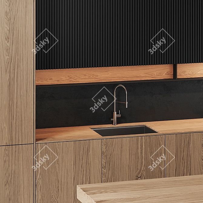 Modern Style Kitchen - 3dsmax2014 & V-ray 3D model image 4