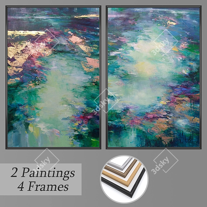 Set of Wall Paintings No. 1548

Title: Modern Art Set: 2 Paintings, 4 Frame Options 3D model image 1