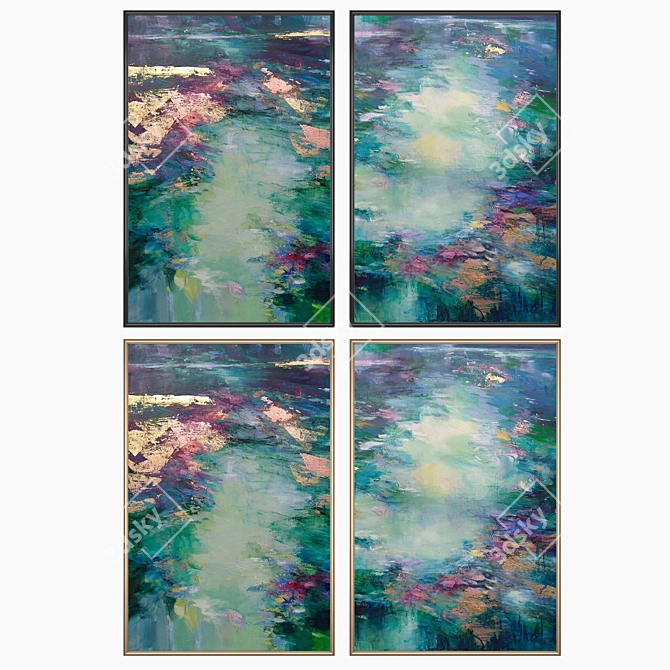 Set of Wall Paintings No. 1548

Title: Modern Art Set: 2 Paintings, 4 Frame Options 3D model image 2