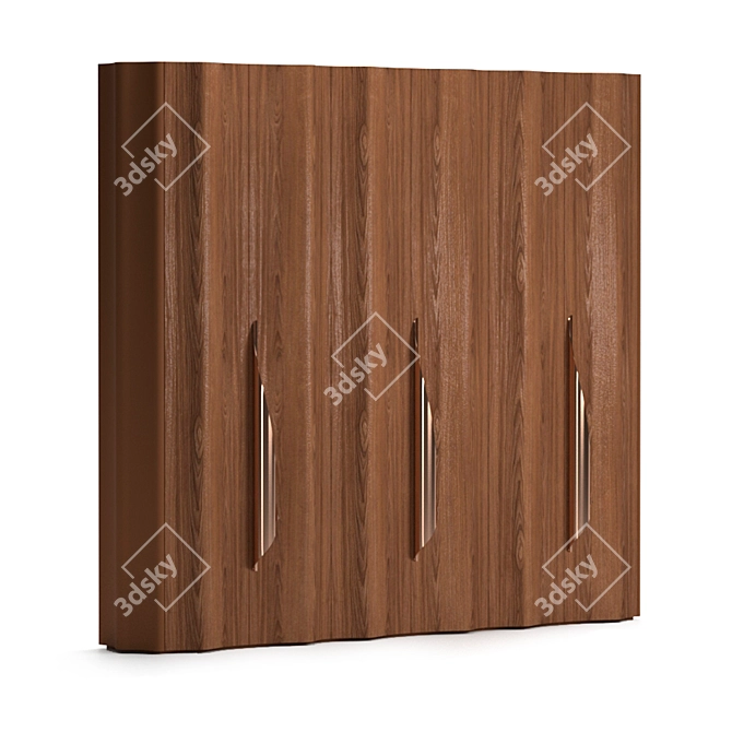 Sleek 24-Seven Wardrobe 3D model image 1