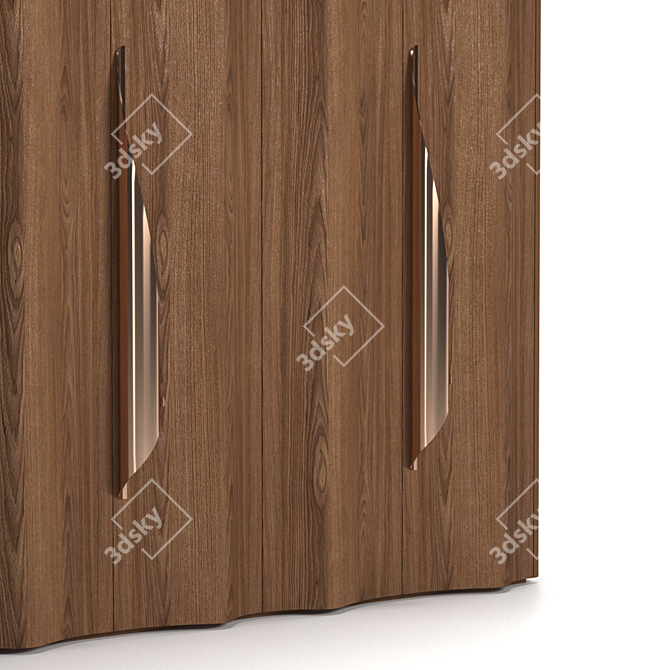 Sleek 24-Seven Wardrobe 3D model image 3