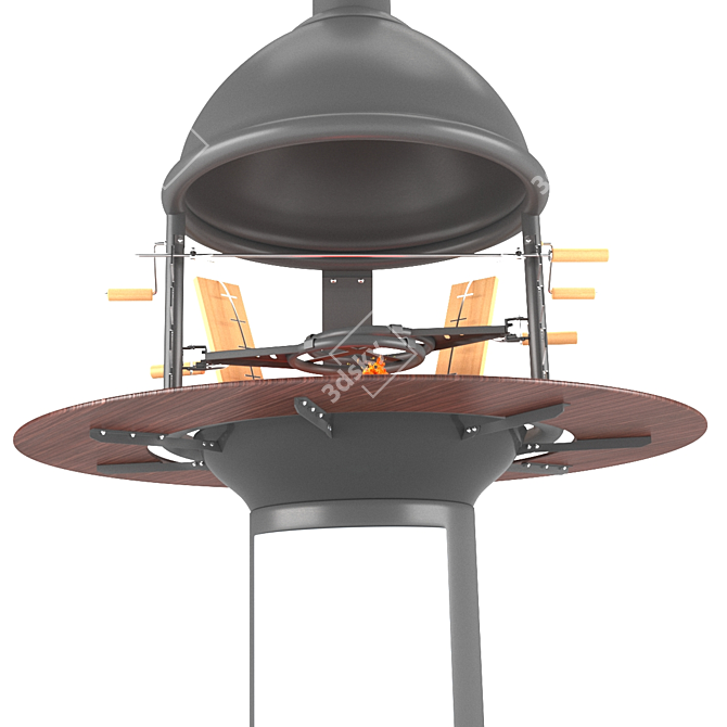 LappiGril: The Ultimate Multi-Purpose Outdoor Grill 3D model image 3