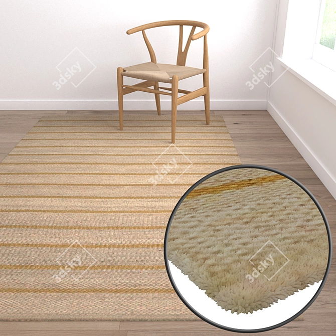 Luxury Carpets Set | High-Quality Textures 3D model image 5