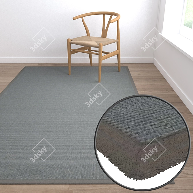 Luxury Collection: High-Quality Carpet Set 3D model image 5