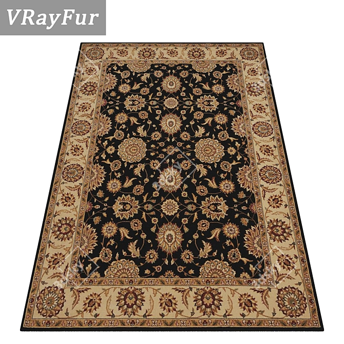 High-Quality Carpets Set 1120 3D model image 2