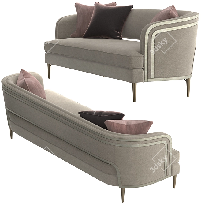 Serene Caracole Sofa 3D model image 2