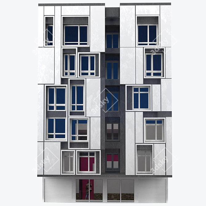 Sleek Urban Architecture Masterpiece 3D model image 1