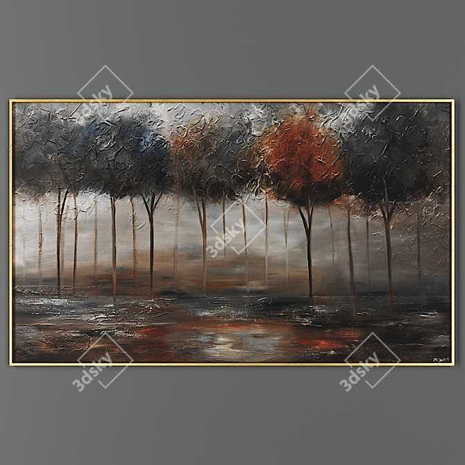 Elegant Frame for Artwork 3D model image 1