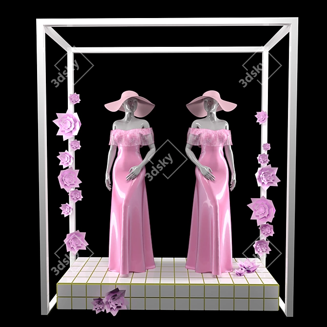 Polys: 279.614, Verts: 252.790 
Feminine Mannequin: Elegant, Durable 3D model image 1