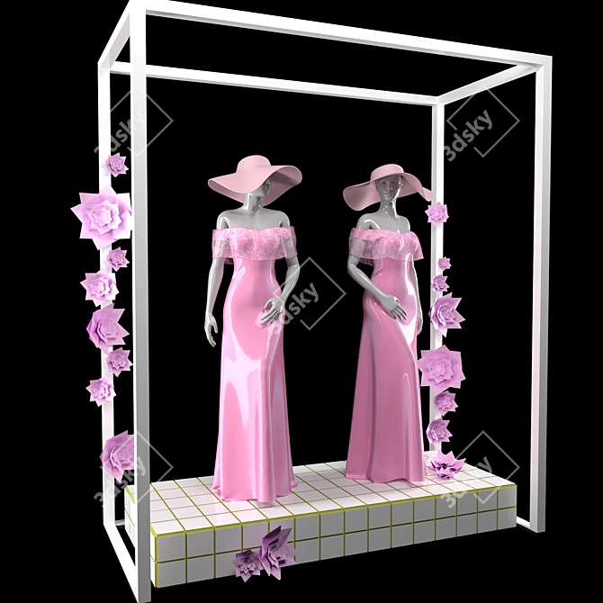Polys: 279.614, Verts: 252.790 
Feminine Mannequin: Elegant, Durable 3D model image 2