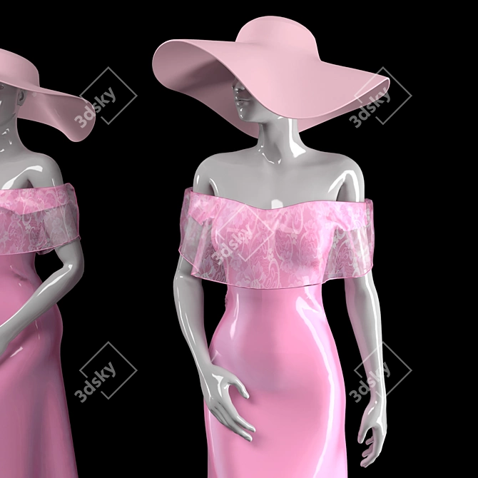 Polys: 279.614, Verts: 252.790 
Feminine Mannequin: Elegant, Durable 3D model image 5