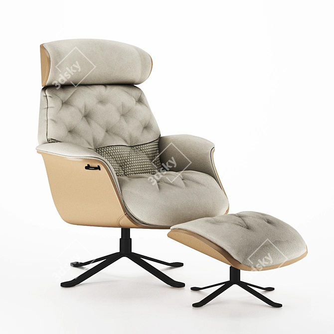 Flexlux Ease Volden Chair: Ergonomic Comfort at Its Finest 3D model image 1