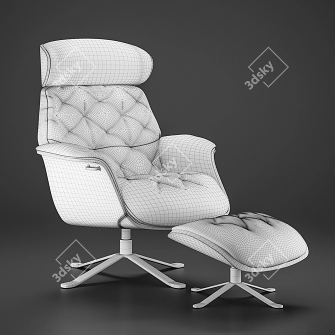 Flexlux Ease Volden Chair: Ergonomic Comfort at Its Finest 3D model image 2