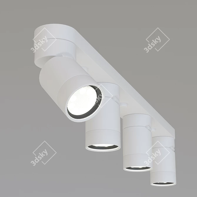 IKEA Nimone White Ceiling Spotlight 3D model image 10