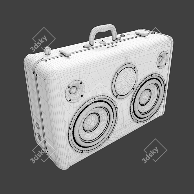 Compact Wireless Speaker with Stunning Sound 3D model image 13