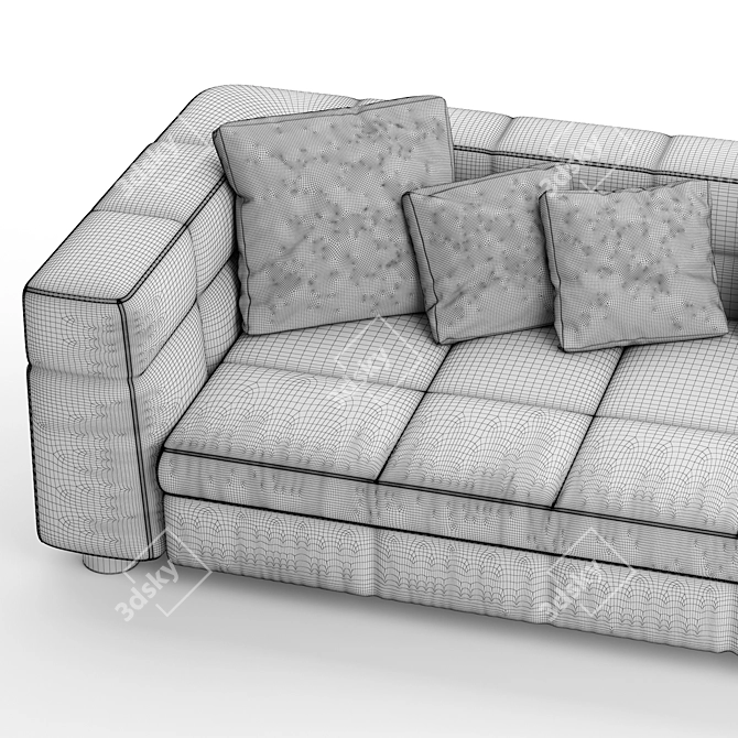  Sleek White Minotti Blazer 3D model image 5