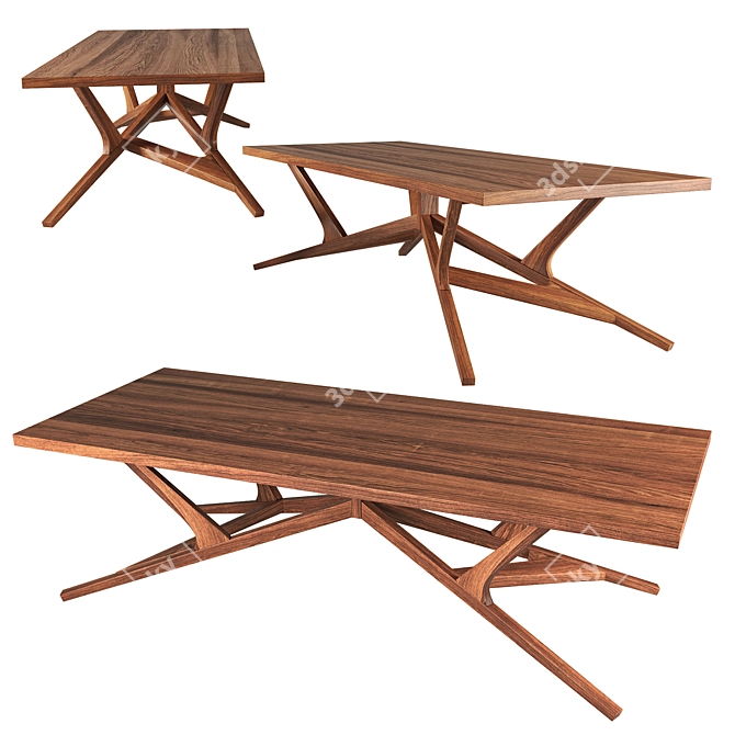 Liberty Table: Modern Style, Expansive Size 3D model image 1