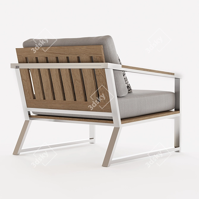 Elevate Your Comfort: CRETE Lounge Chair 3D model image 2