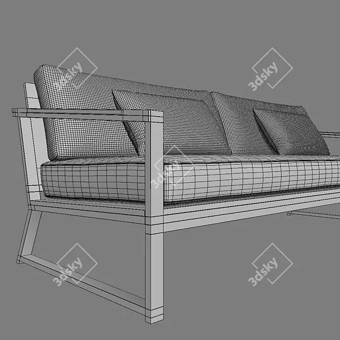 Modern Comfort: CRETE Sofa 3D model image 2