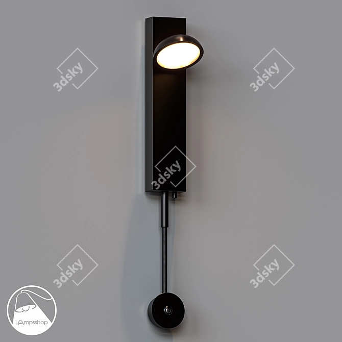 Elegant Aisilan Sconce: Beautiful and Functional 3D model image 1