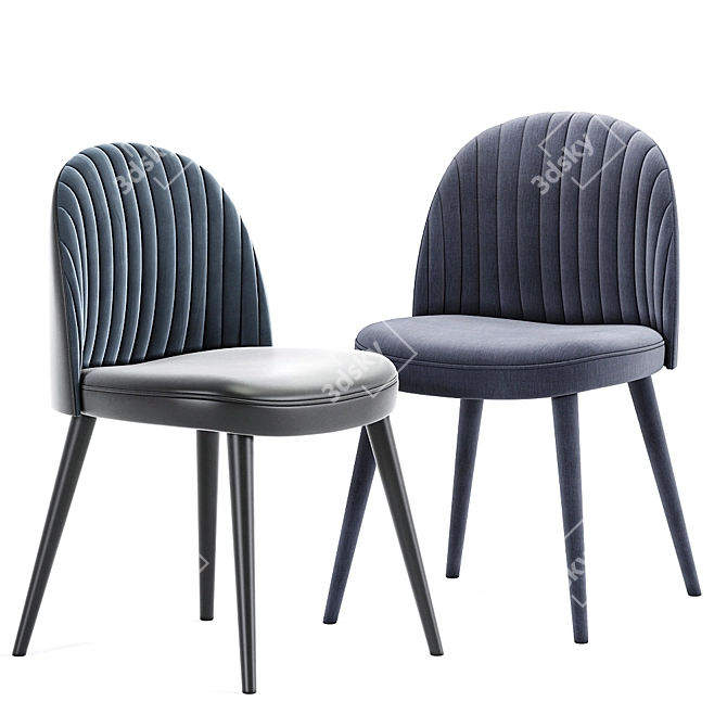 Elegant Ecru Vintage Chair: Classic Design for Timeless Style 3D model image 2