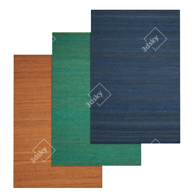 Luxury Carpet Collection: Set of 3 High Quality Textures 3D model image 1