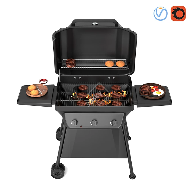 Ultimate Grill Master Barbecue 3D model image 1