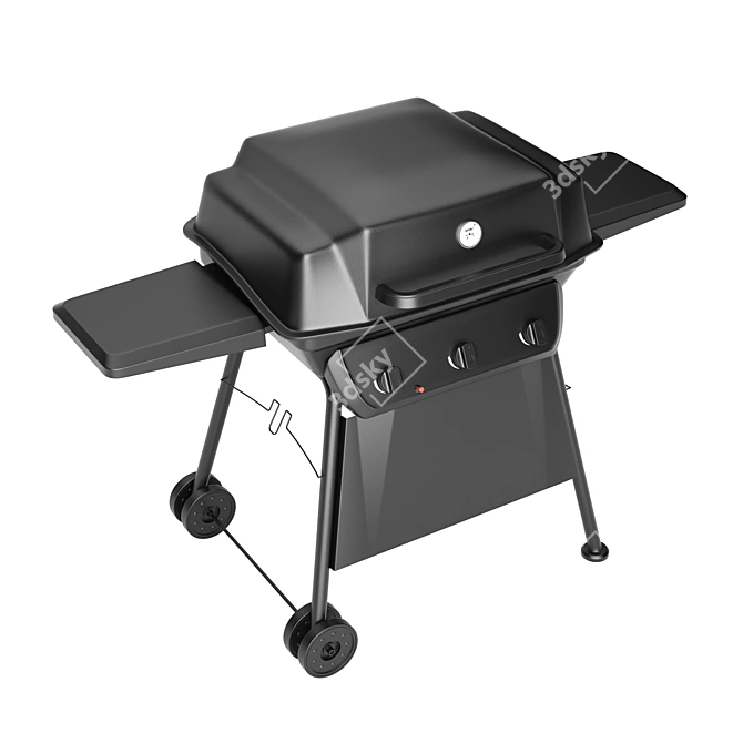 Ultimate Grill Master Barbecue 3D model image 2