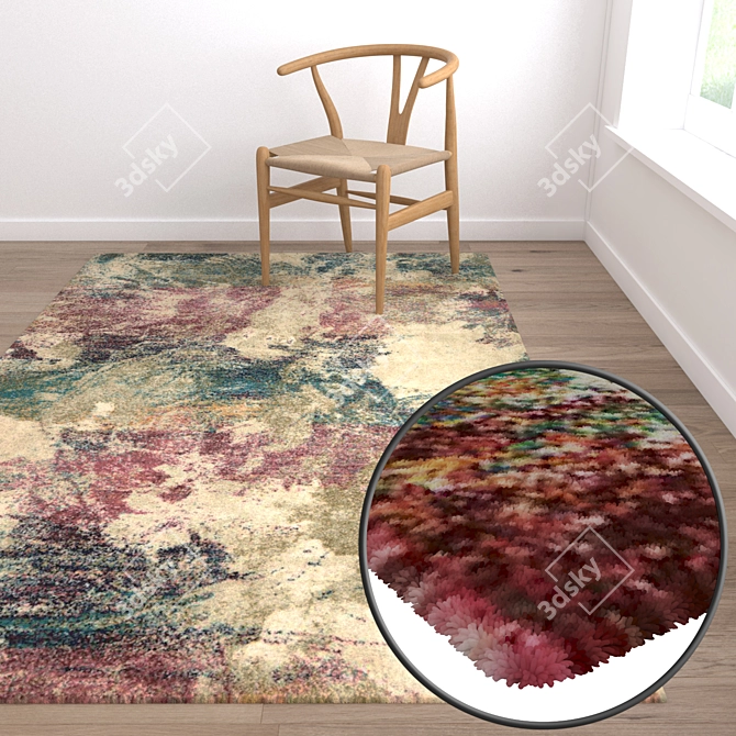 High-Quality Carpet Set 3D model image 5