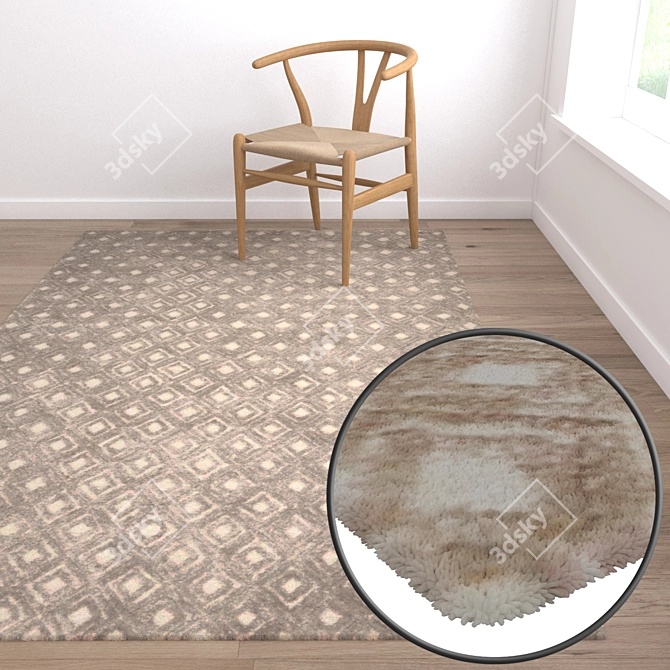 Luxury Carpets Collection - High-Quality Textures 3D model image 5
