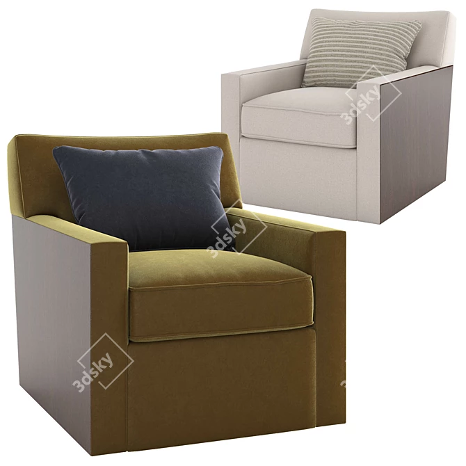 Modern Arudin Lounge Chair 3D model image 1