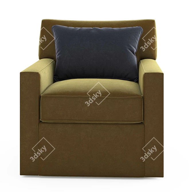 Modern Arudin Lounge Chair 3D model image 2