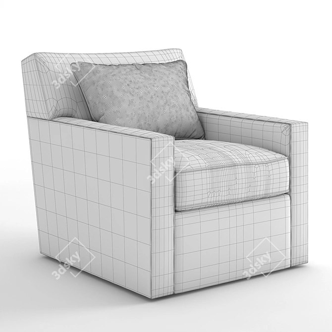 Modern Arudin Lounge Chair 3D model image 6