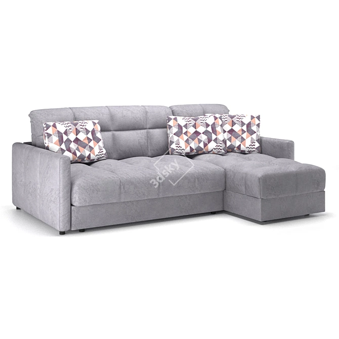Title: Moon 015 Sofa: Elegant Comfort 3D model image 1