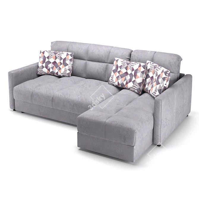 Title: Moon 015 Sofa: Elegant Comfort 3D model image 3