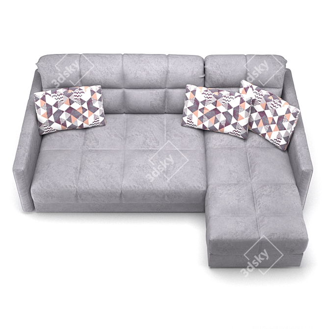 Title: Moon 015 Sofa: Elegant Comfort 3D model image 4