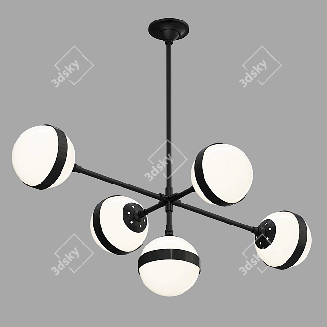 Molecular Glass Pendant Light 3D model image 1