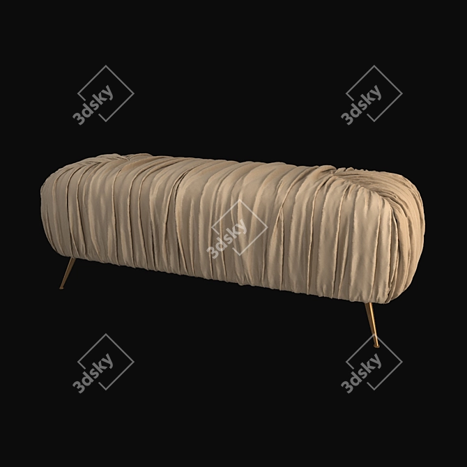 GFH Rowe Bench: Functional and Stylish Seating 3D model image 1