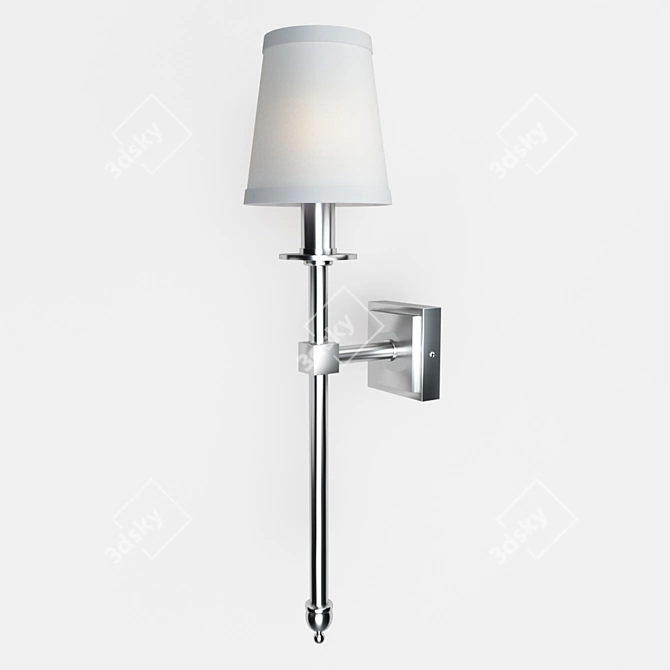 Tyrone 40.5116: Stylish Modern Chrome Pendant Light 3D model image 1