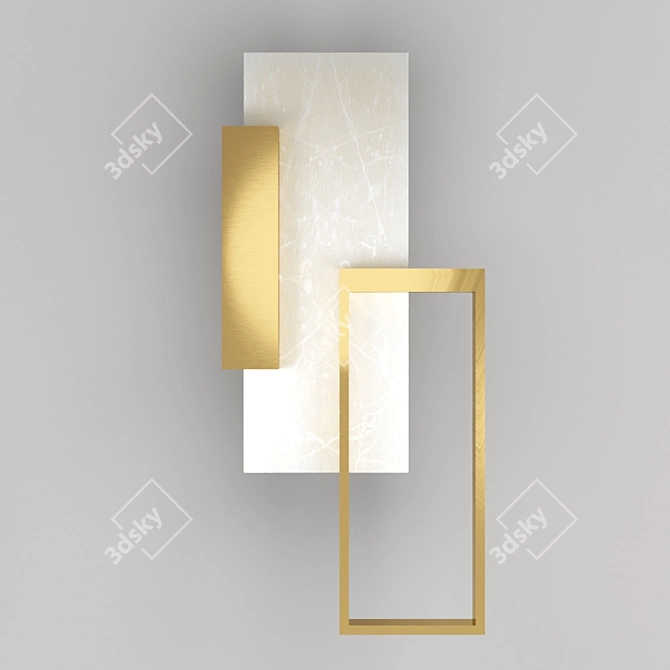 Bliss 40.6328 - Modern Brass Pendant Light 3D model image 1