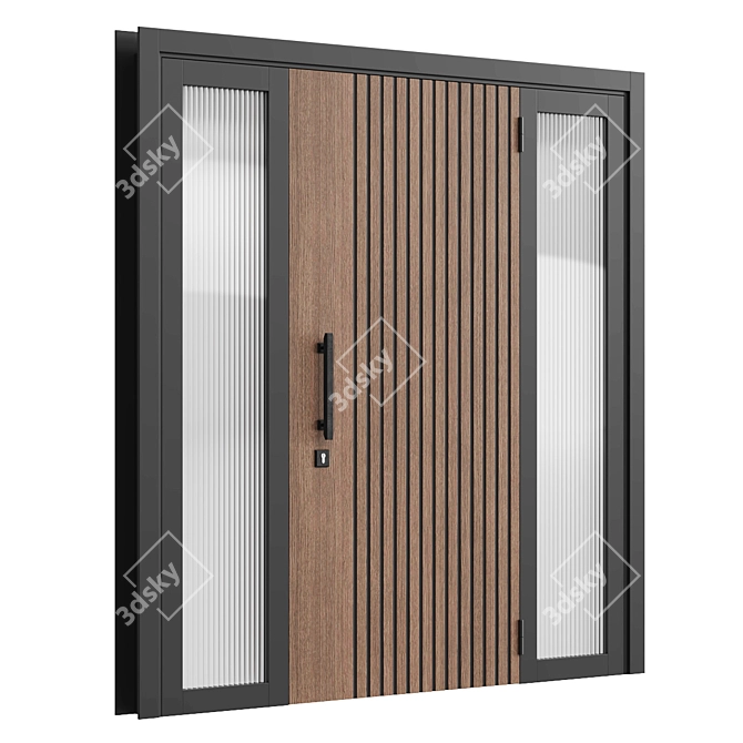 Sleek Door Design (v8) 3D model image 2